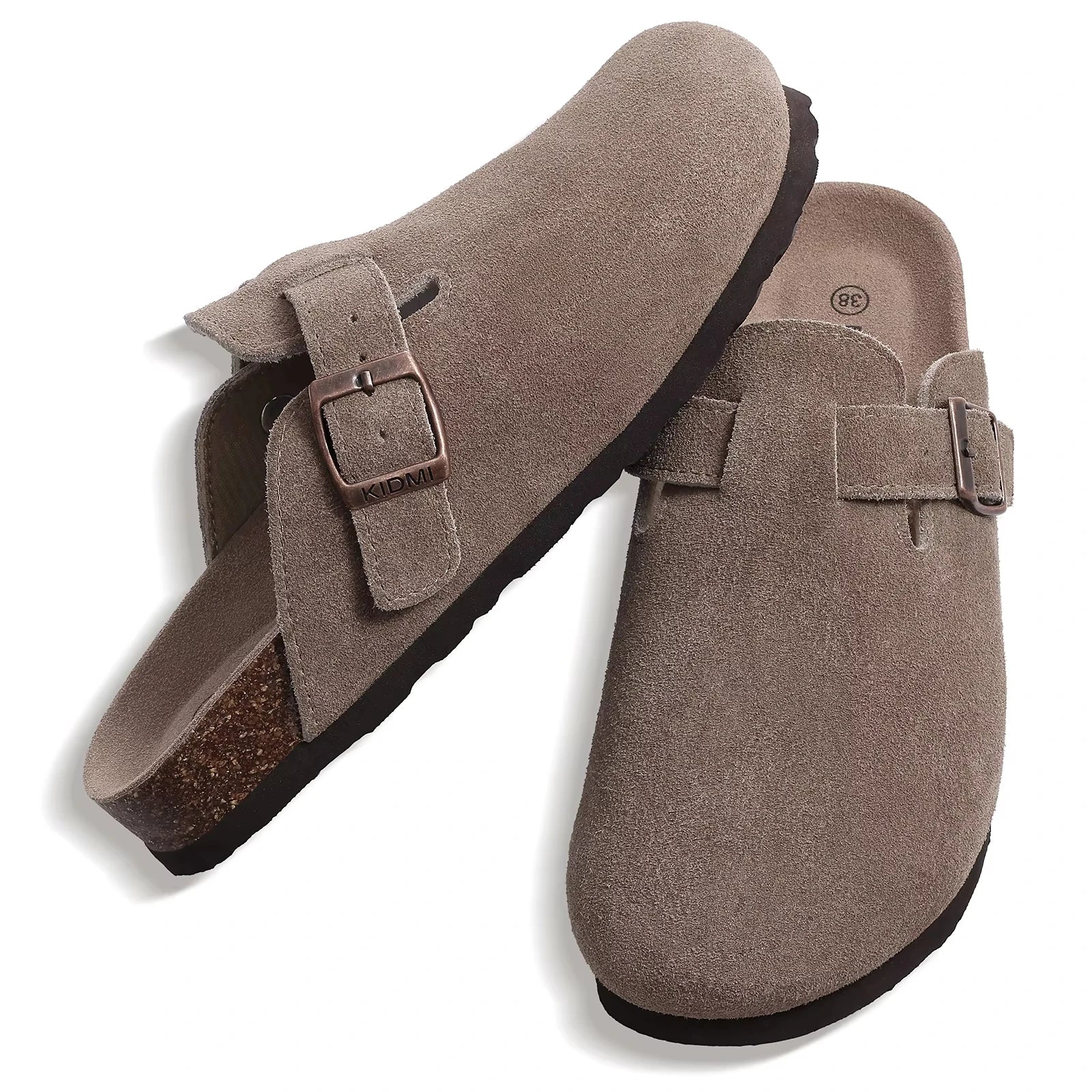 Premium Suede Cork Insole Clogs