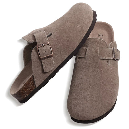 Premium Suede Cork Insole Clogs