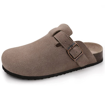 Premium Suede Cork Insole Clogs
