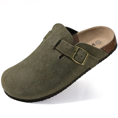 Premium Suede Cork Insole Clogs