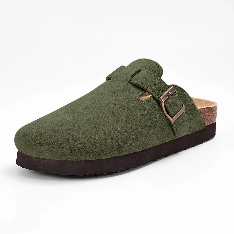 Premium Suede Cork Insole Clogs