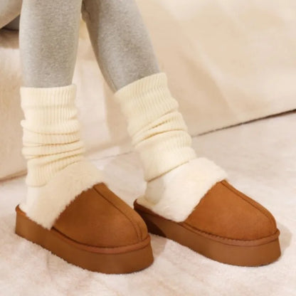 Cloud-Walk Platform Plush Home Slippers