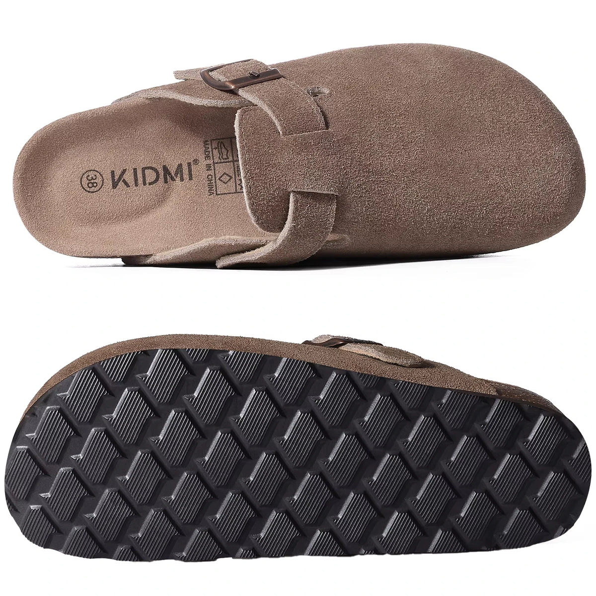 Premium Suede Cork Insole Clogs