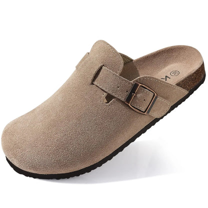 Premium Suede Cork Insole Clogs