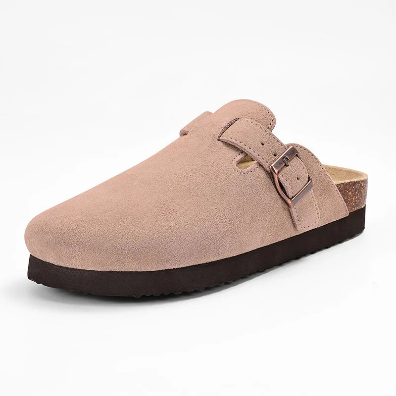 Premium Suede Cork Insole Clogs