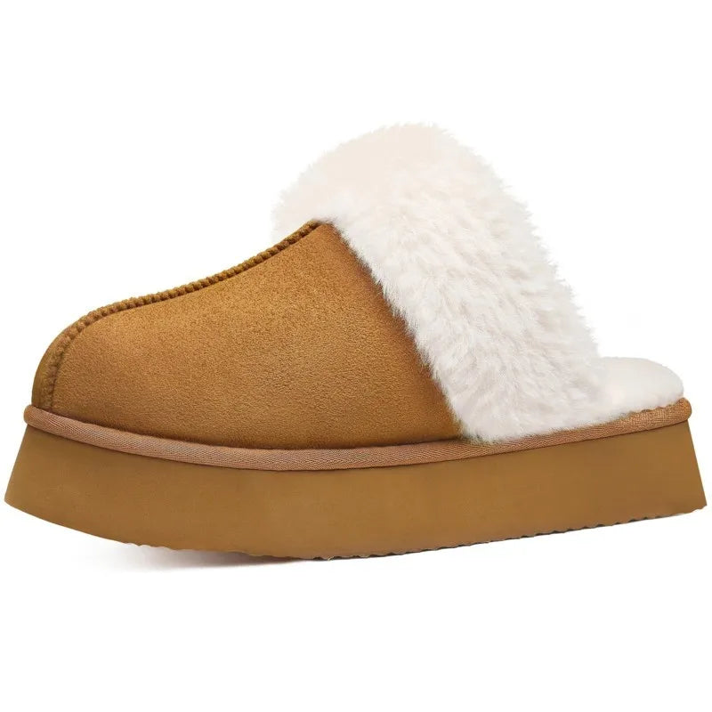 Cloud-Walk Platform Plush Home Slippers