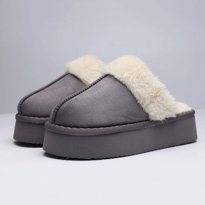 Cloud-Walk Platform Plush Home Slippers