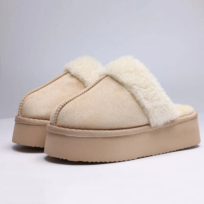 Cloud-Walk Platform Plush Home Slippers
