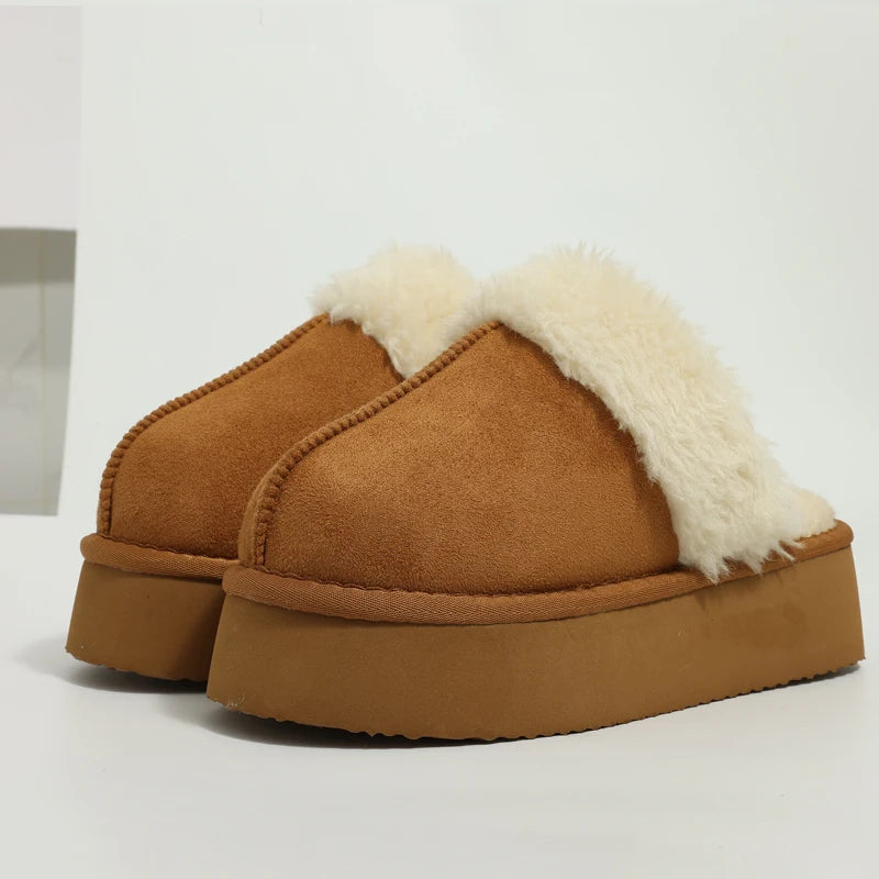 Cloud-Walk Platform Plush Home Slippers
